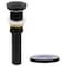 Novatto FALLS Single Lever Waterfall Vessel Faucet Set, Matte Black/ Smoke Glass GF-001MB-S-PUD - alternate 2